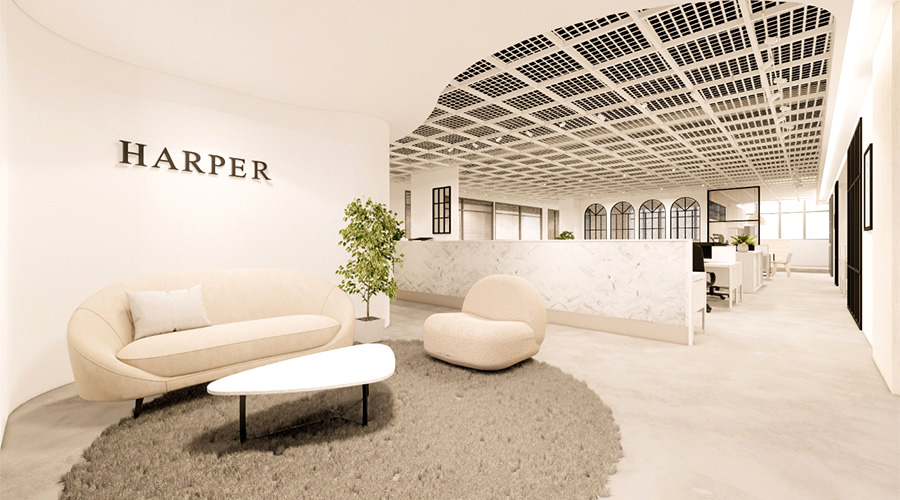焦點空間設計｜HARPER  office｜商業空間